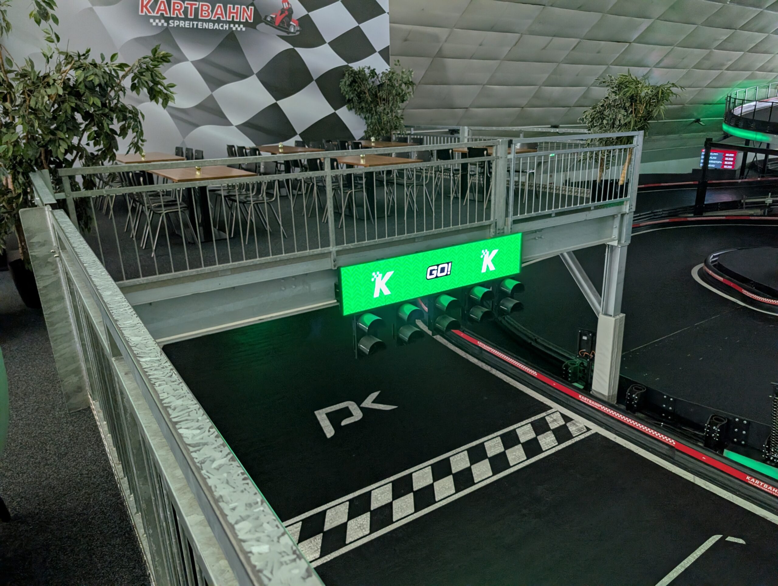 Gokart Strecke von oben